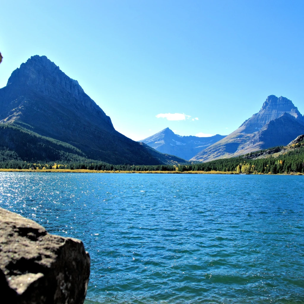 CA Alberta waterton lakes National Park moutain and lake