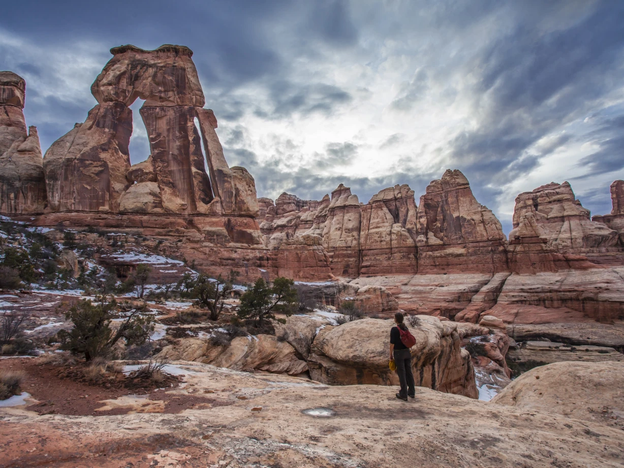 Utah USA Canyonlands National Park Druid Arch