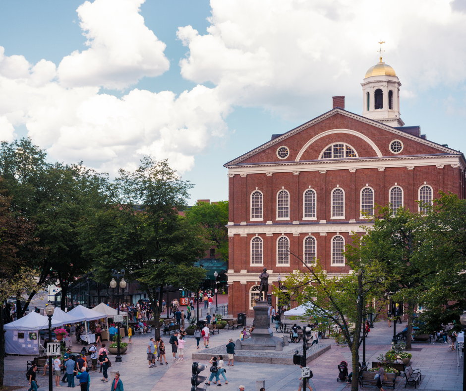US New England Boston Faneuil hall