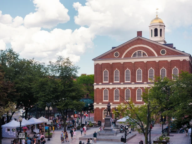 US New England Boston Faneuil hall