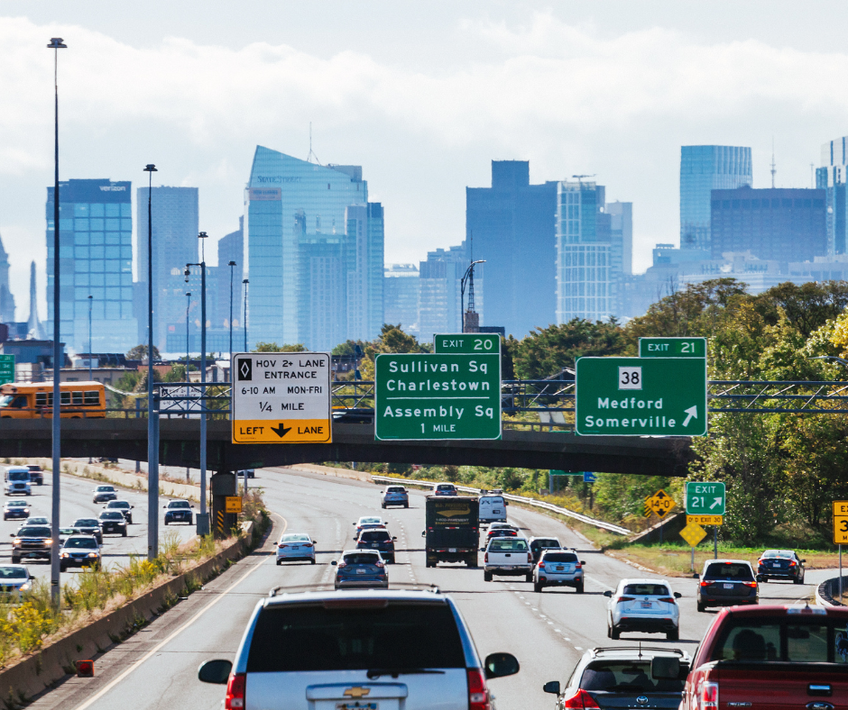 US New England Boston cars traffic