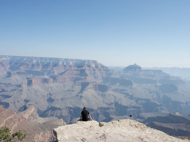 US Arizona Grand Canyon National Park cloudy view