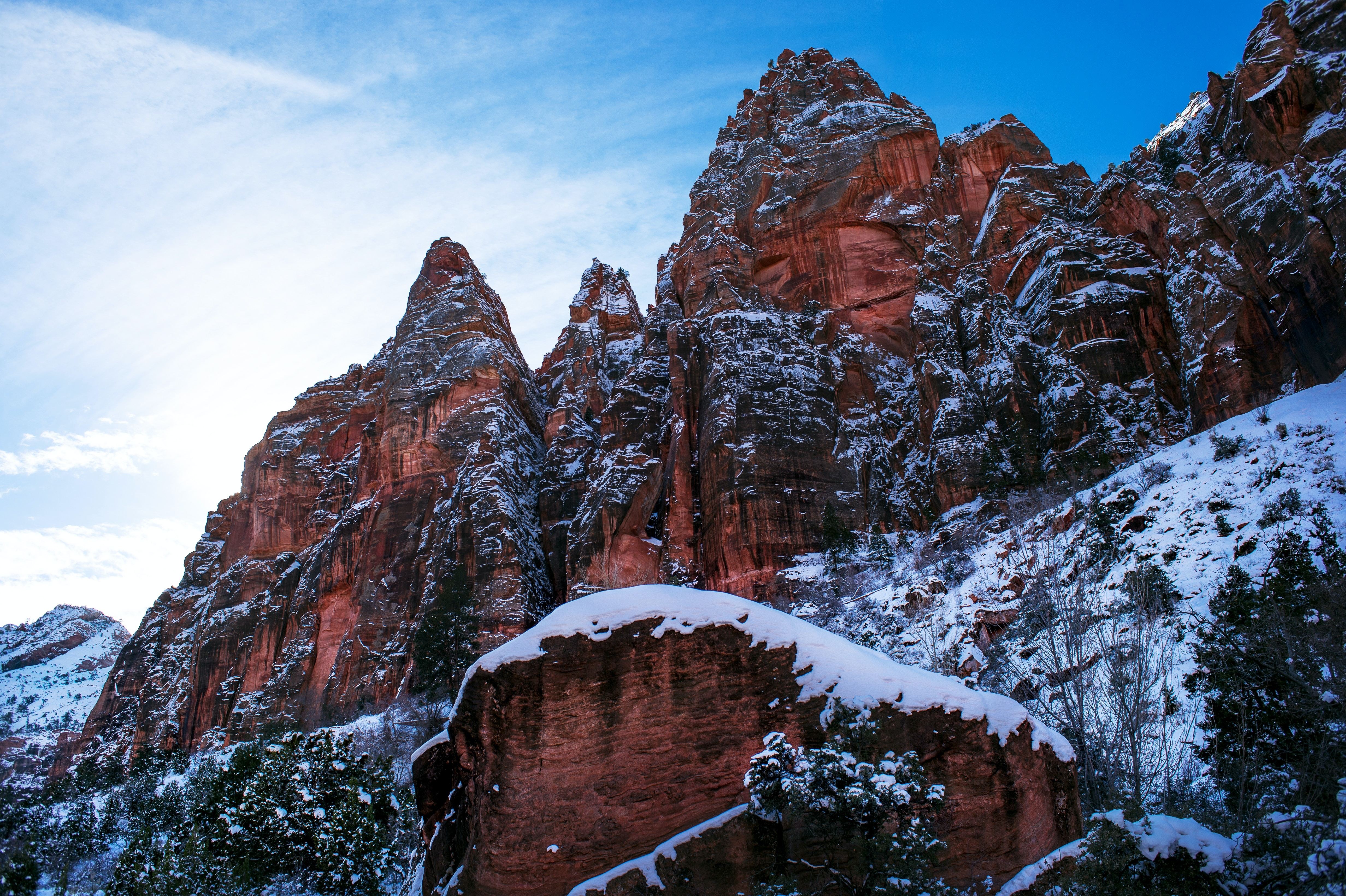 US California Zion national park winter donald giannatti unsplash