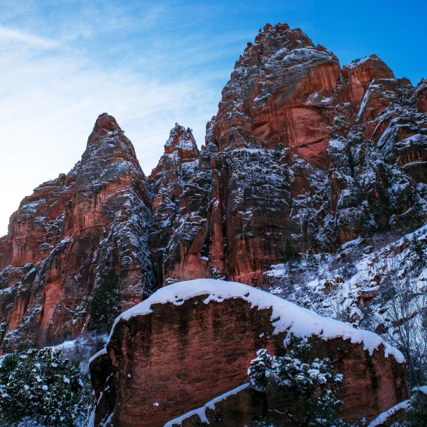 US California Zion national park winter donald giannatti unsplash