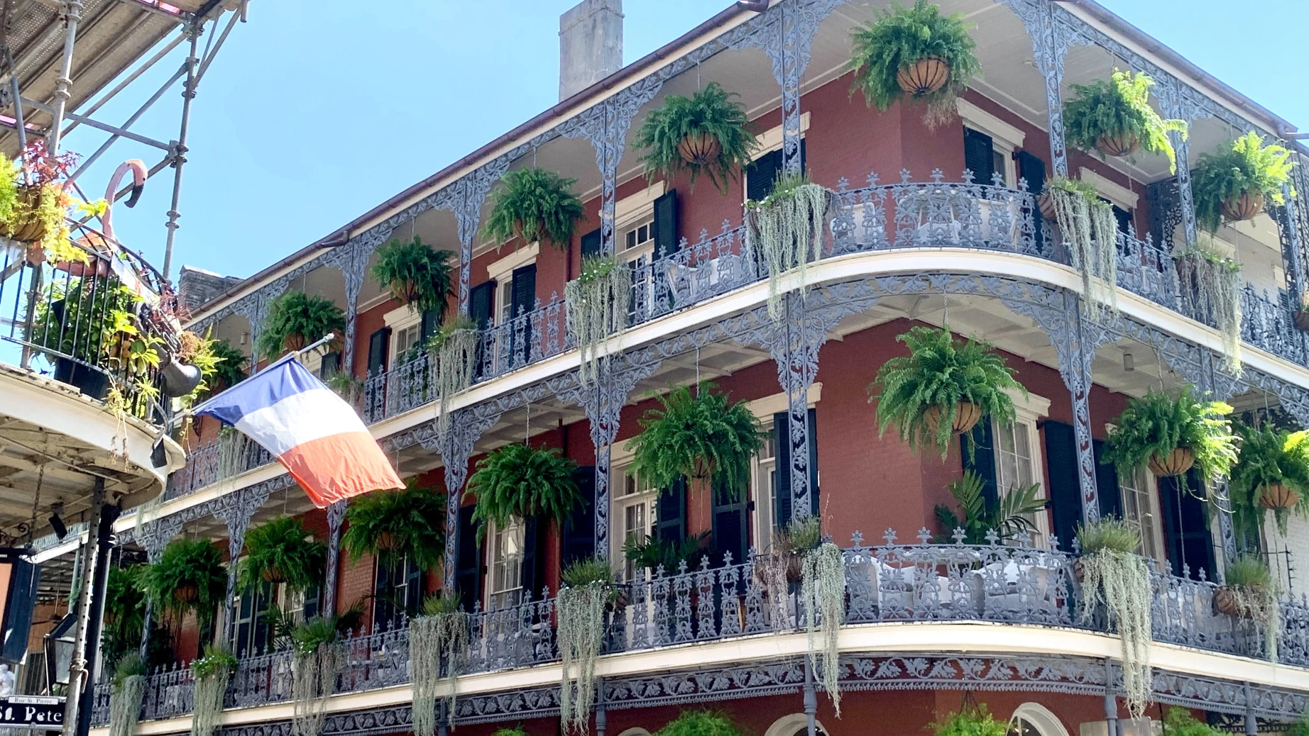 Iconic architecture in New Orleans' French quarter