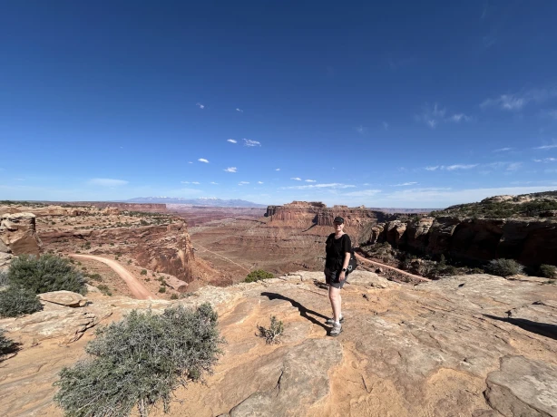 USA Utah Canyonlands Frau