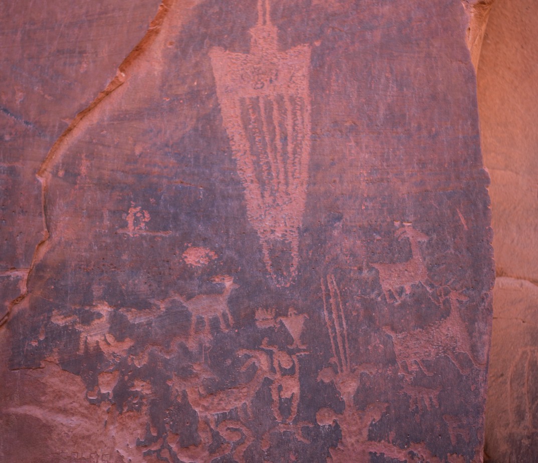 USA Utah Moab Petroglyphen