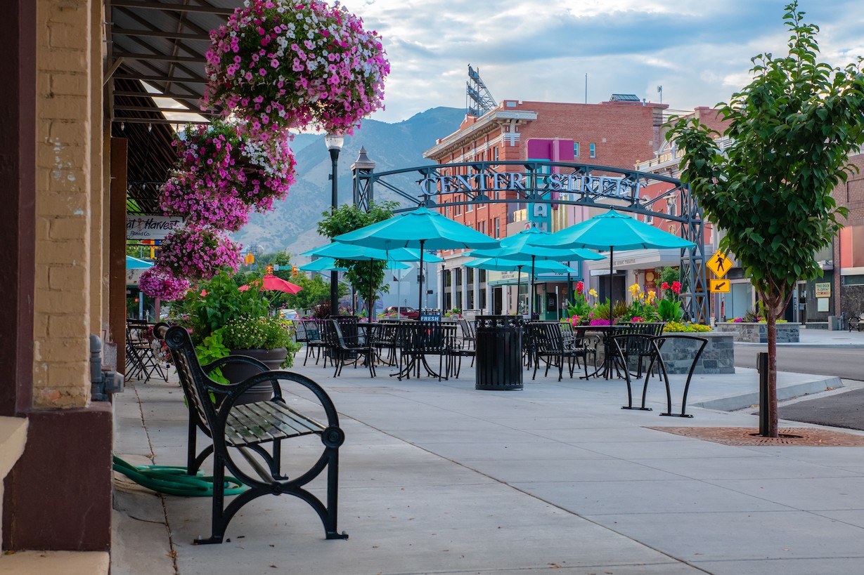 USA Utah Rich County Straße Logan