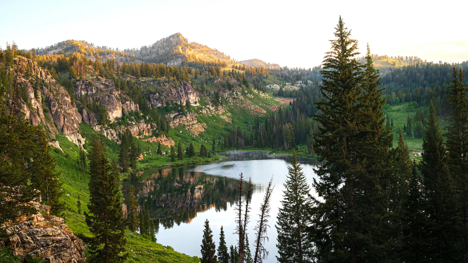 USA Utah Rich County Tony Grove Lake Logan Canyon