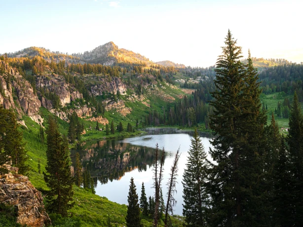 USA Utah Rich County Tony Grove Lake Logan Canyon