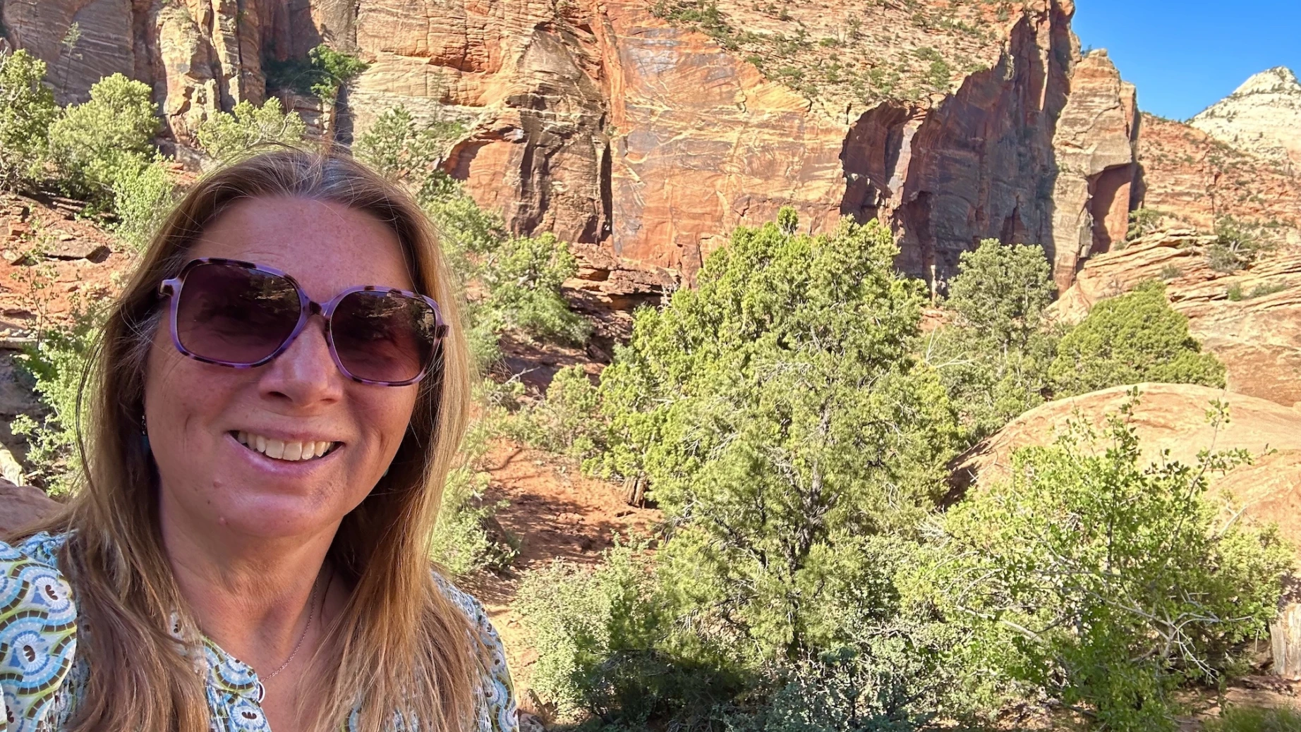 USA Utah Zion Nationalpark Frau