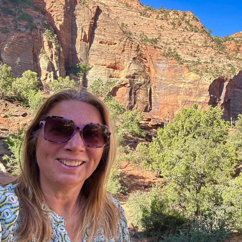 USA Utah Zion Nationalpark Frau