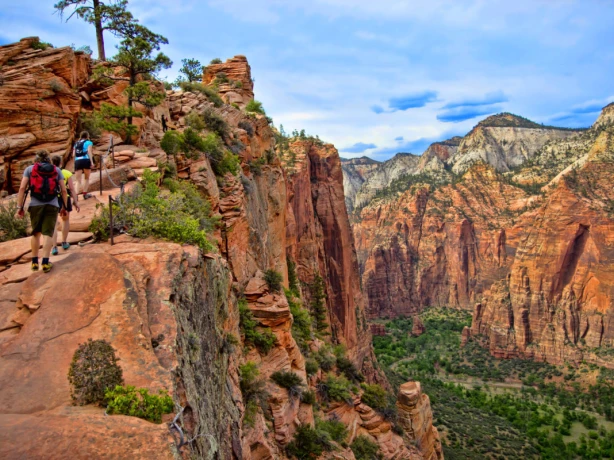 USA Utah Greater zion Felswand