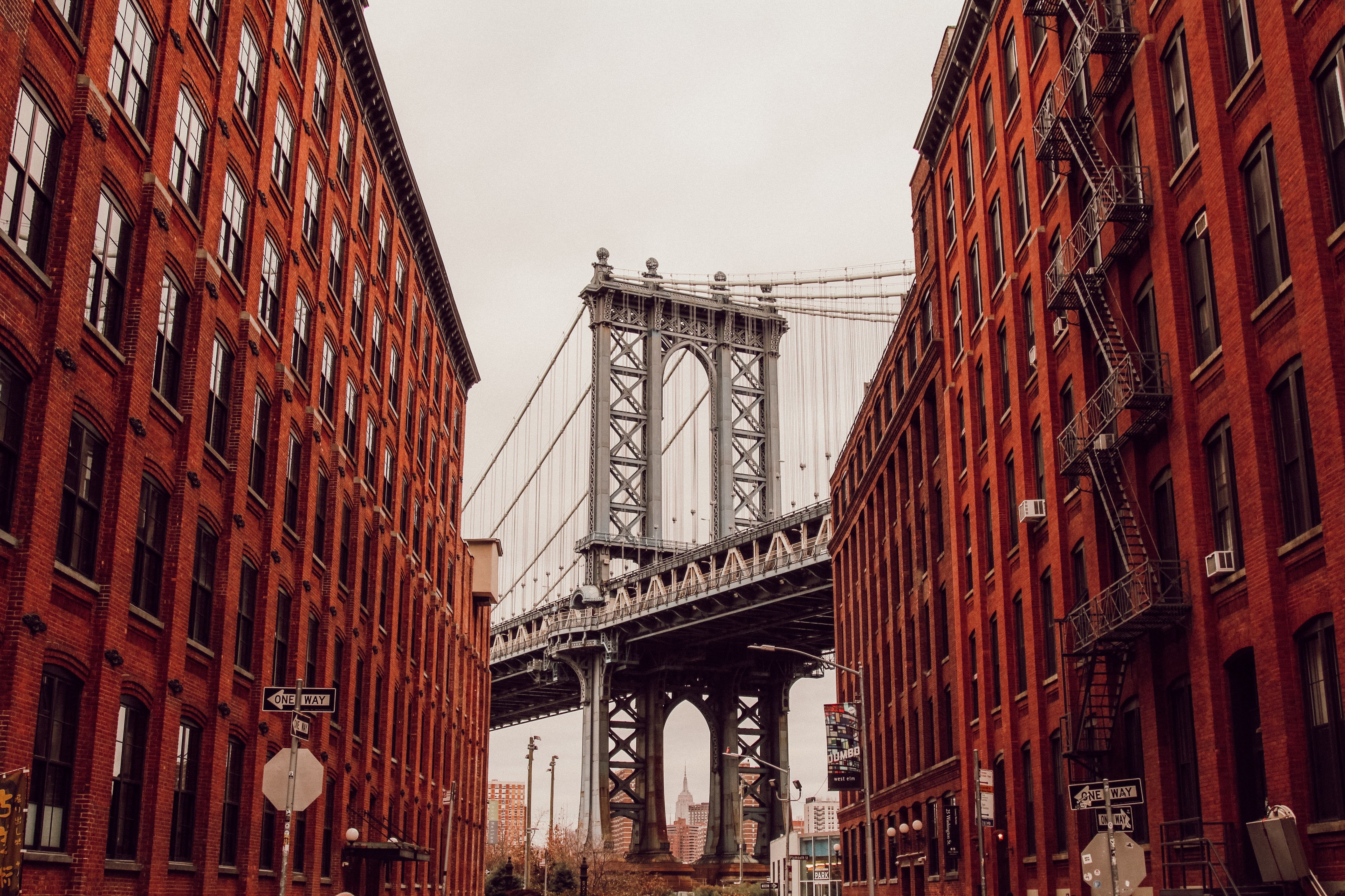 USA New york dumbo bridge