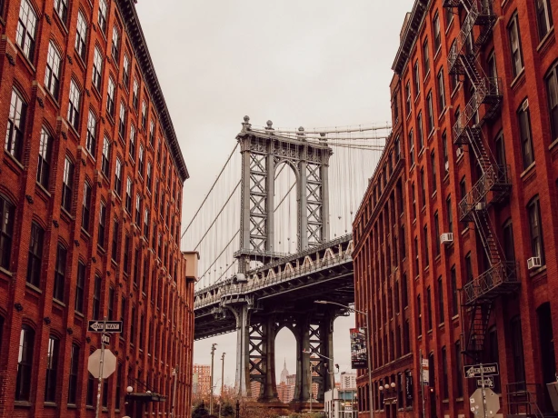 USA New york dumbo bridge
