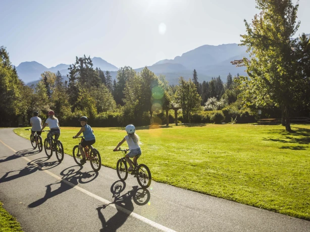 Can whistler family biking