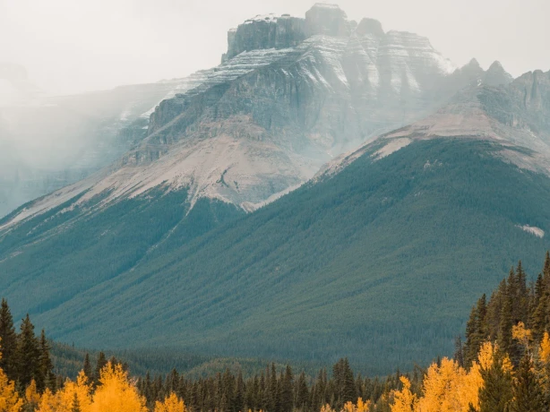 ca_icefields park way_autumn_mountains_jasper national park