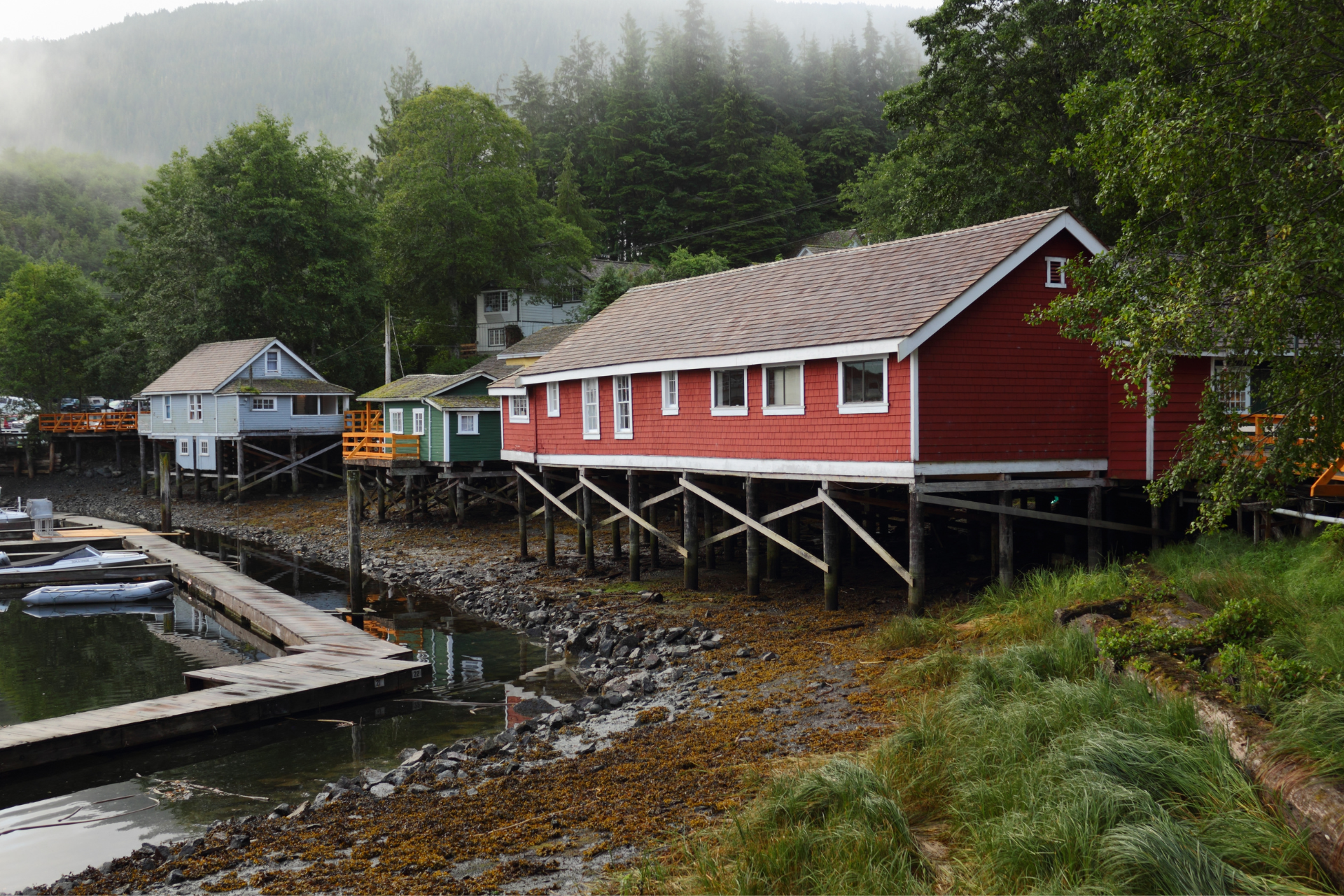 CA British Columbia Vancouver Island Telegraph Cove houses