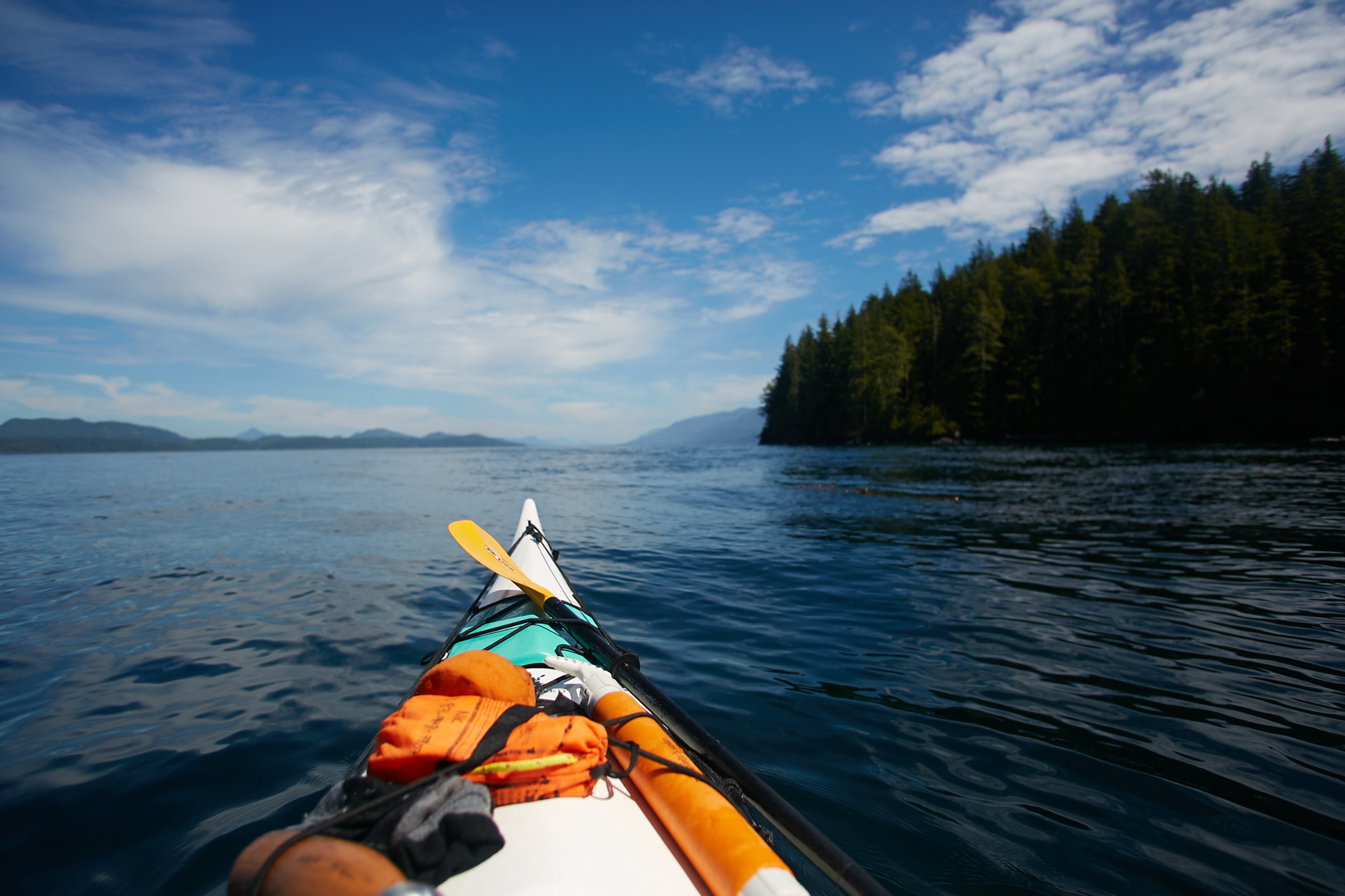 CA British Columbia Vancouver Island Telegraph Cove kayak