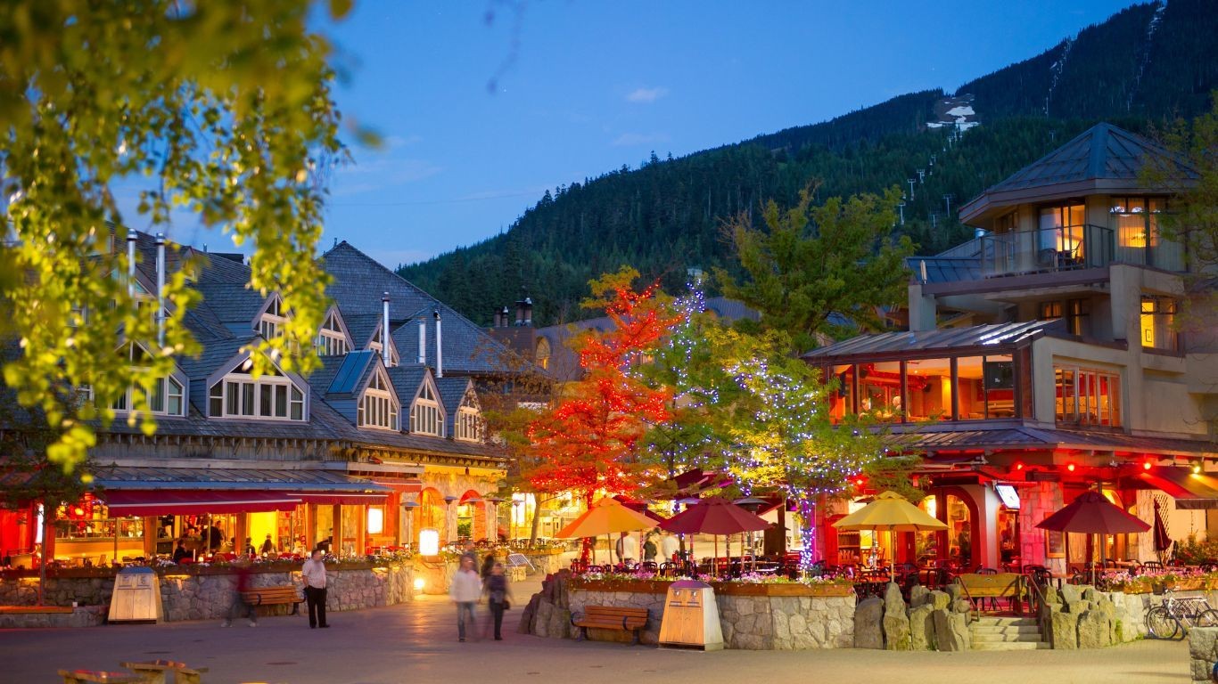 Can Whistler Village summer view