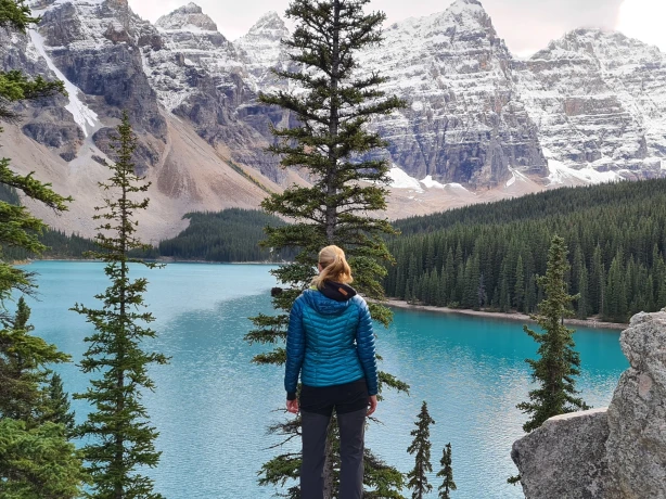 Kanada Alberta Banff Nationalpark Moraine Lake Melanie Panorama