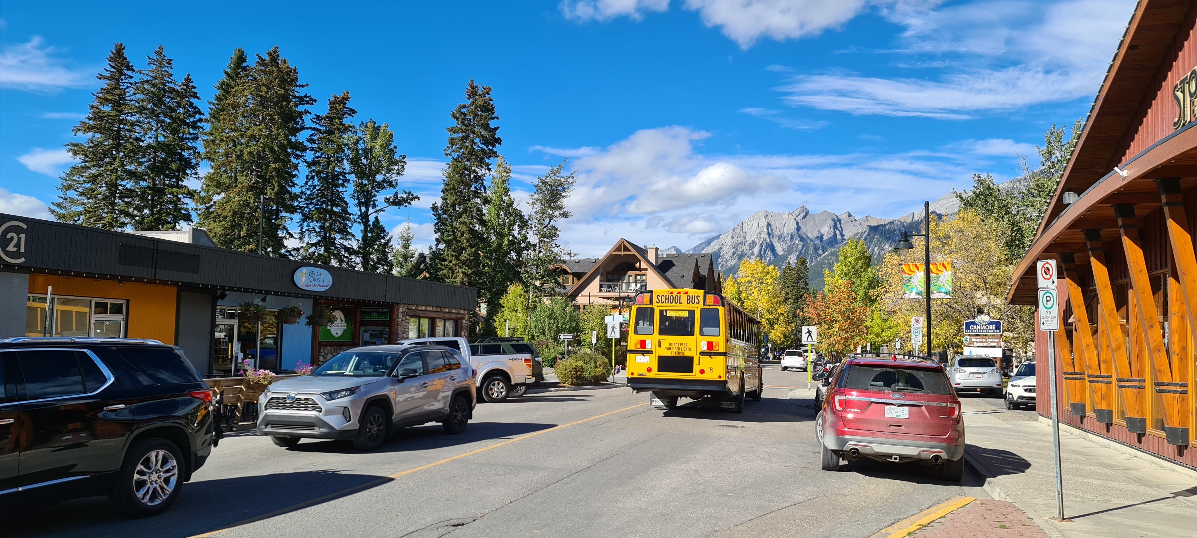 Canada Canadian Rockies Canmore town