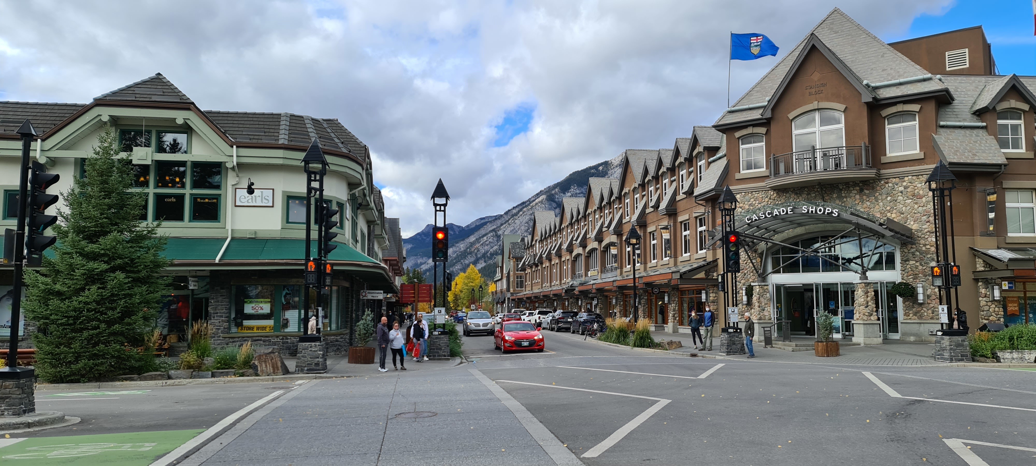 Canada Canadian Rockies Banff town