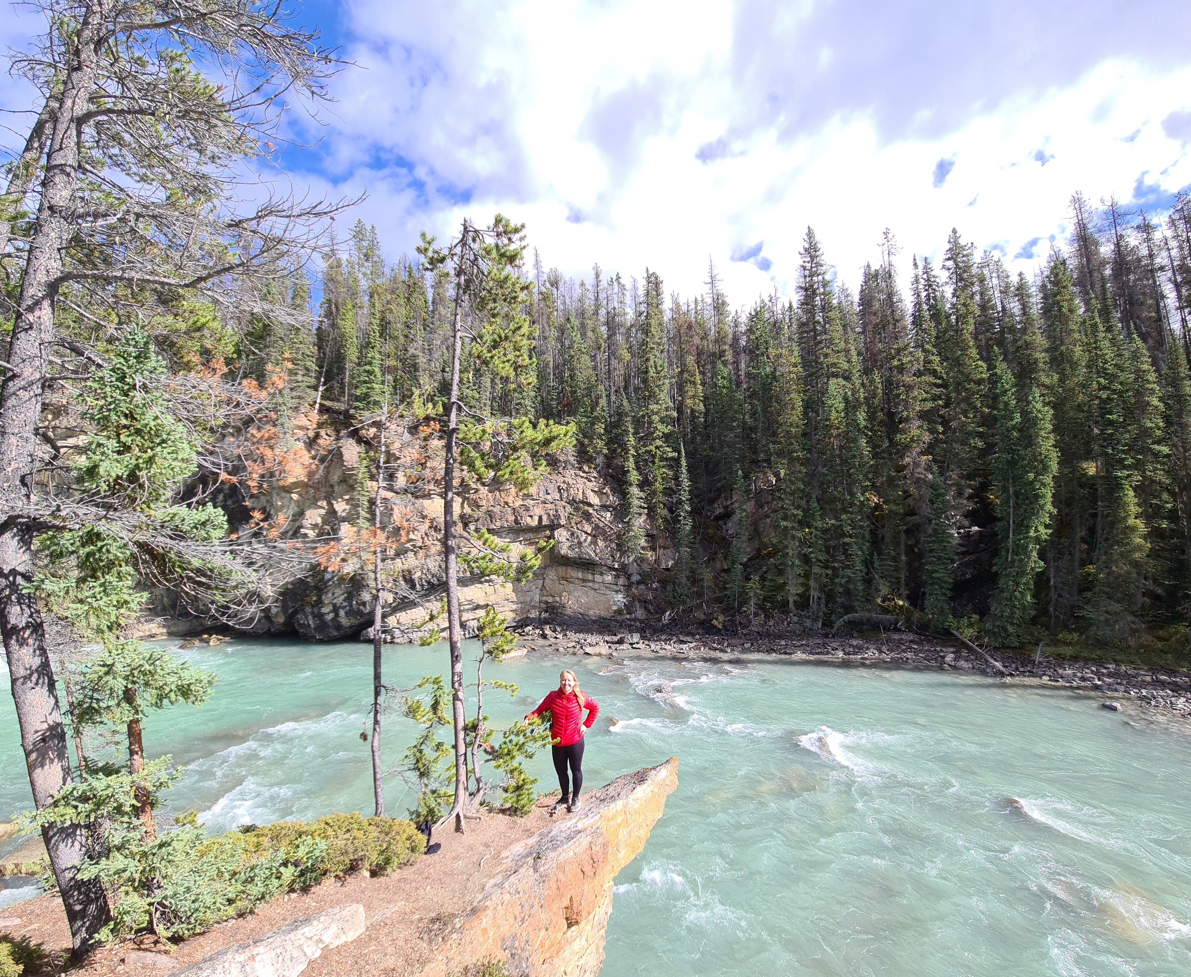 Canada Canadian Rockies Icefields Parkway Sunwapta Falls