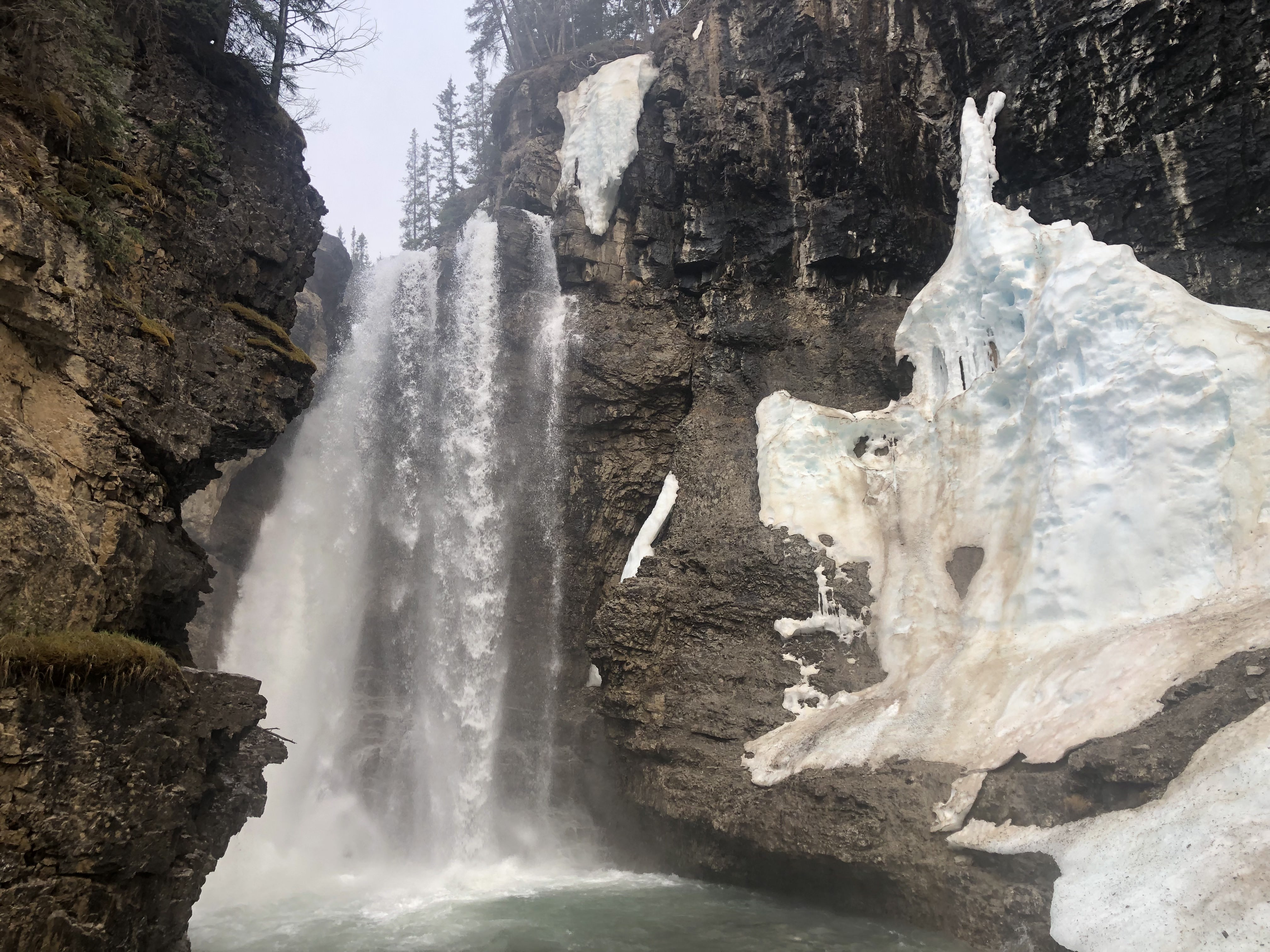 Canada Canadian Rockies Waterfall and Ice
