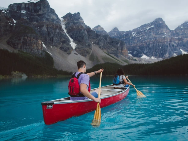 Kanada Paar Moraine Lake