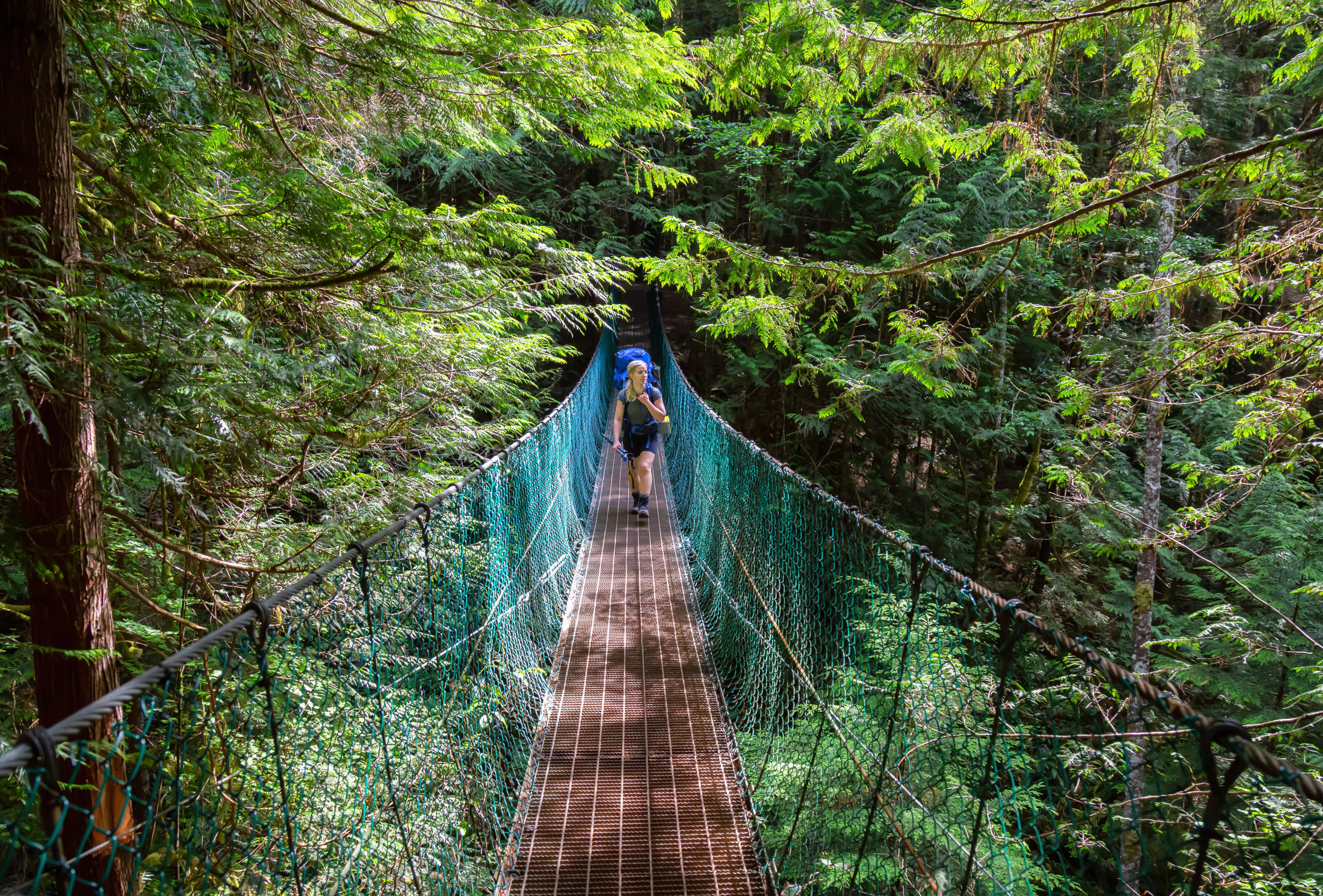 Kanada Vancouver Island Hängebrücke