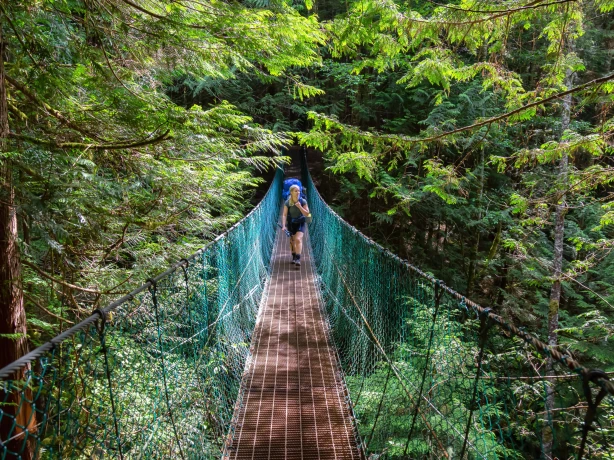 Kanada Vancouver Island Hängebrücke