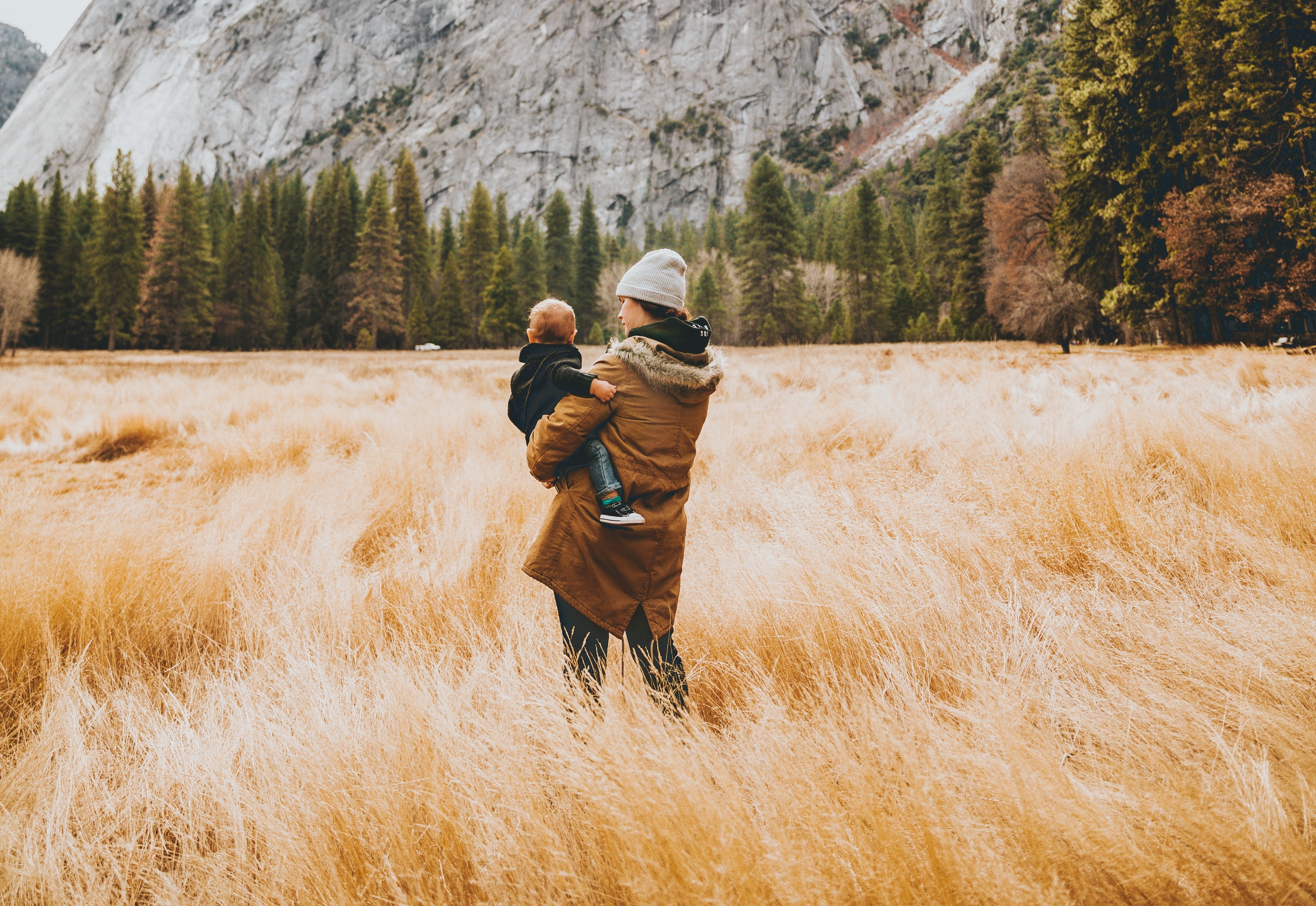 United states family young hike