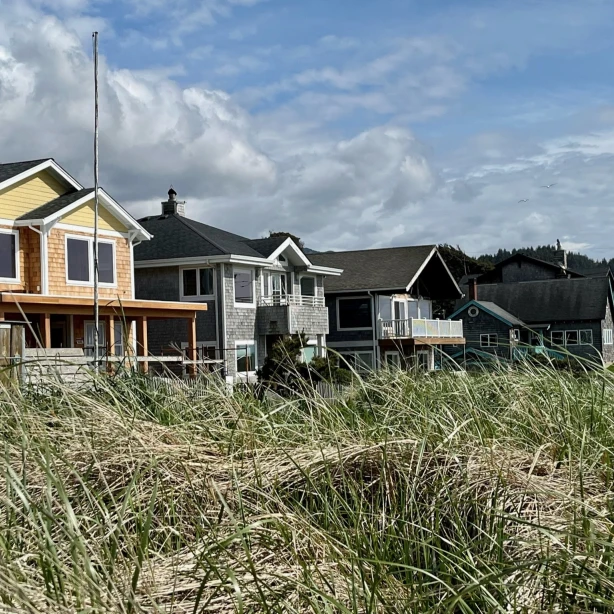 USA Nordwesten Oregon Cannon beach Häuser