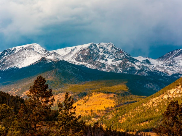 USA Colorado Rocky Mountain National Park fall colors