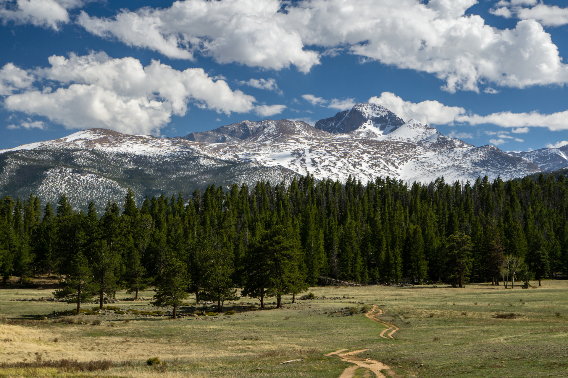 USA Colorado Rocky Mountain National Park hike trail