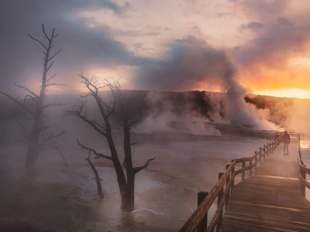 USA yellowstone nationalpark geysir