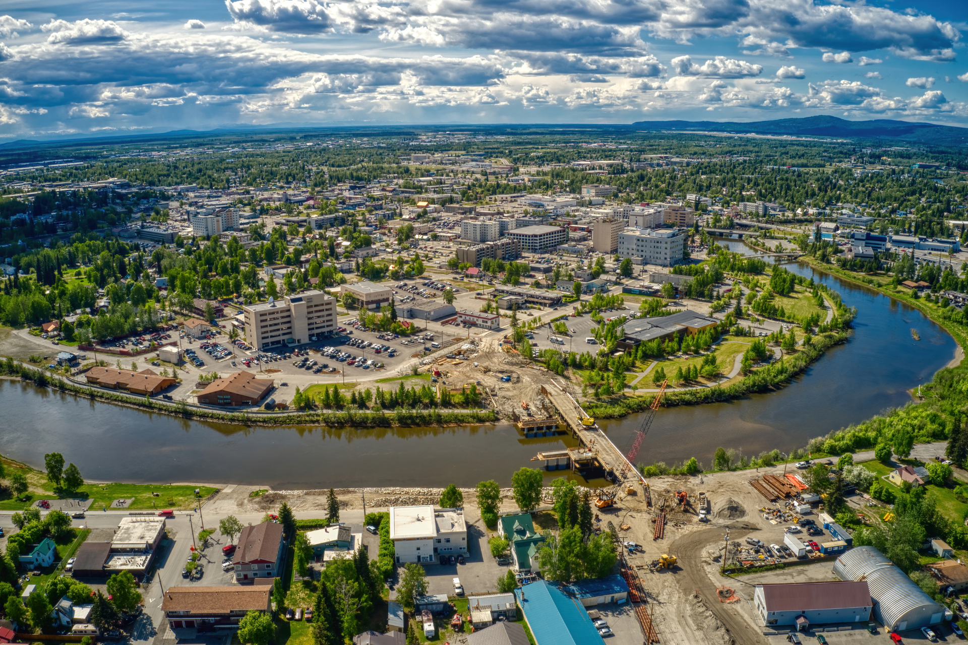 US Alaska Fairbanks skyline