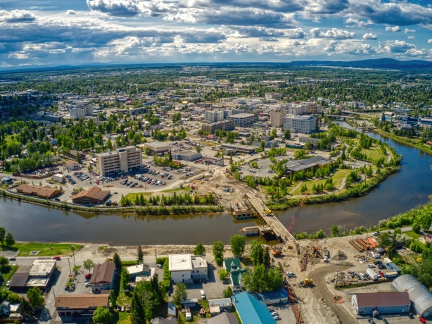 US Alaska Fairbanks skyline