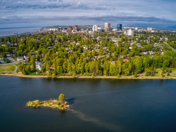 US Alaska Anchorage skyline