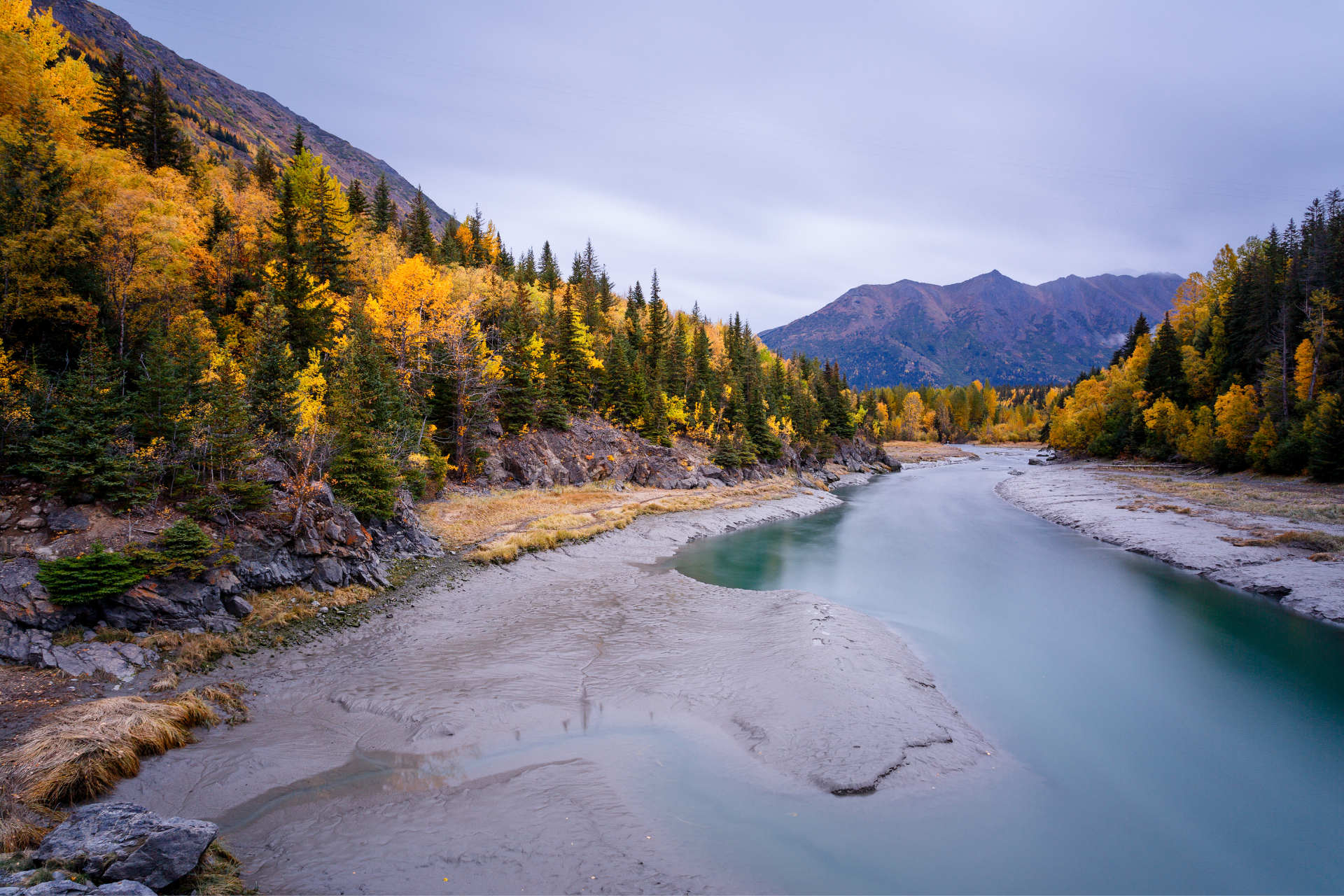 US Alaska Chugach National Forest autumn