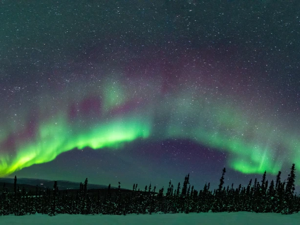 US Alaska Fairbanks northern lights