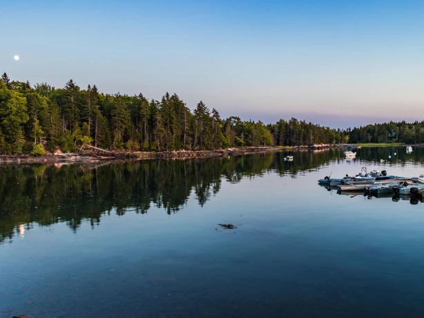 USA New England Maine Bar Harbor lake