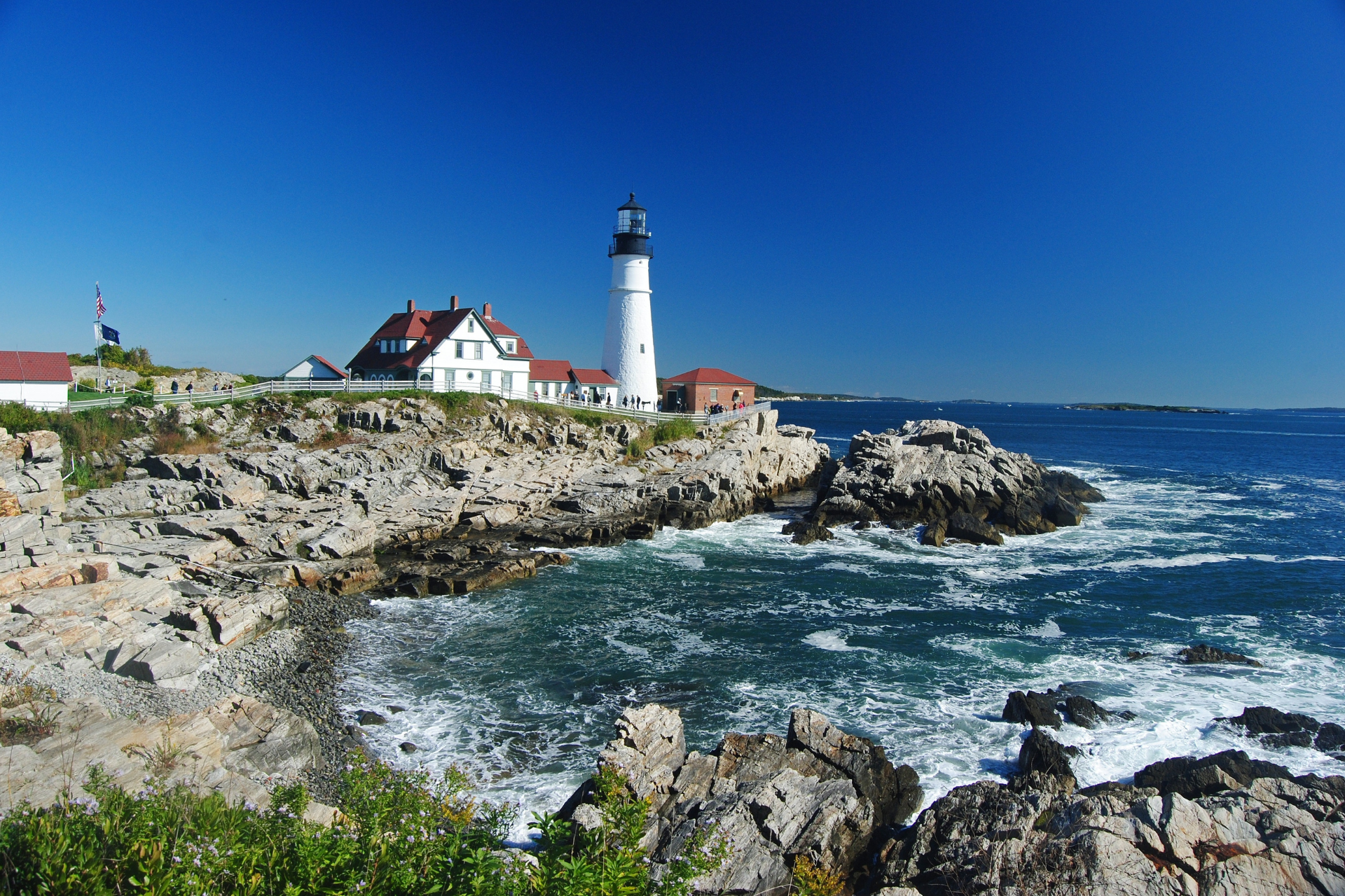 USA New England Maine Portland Head Light