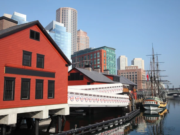 USA New England Massachusetts Boston Tea Party ships