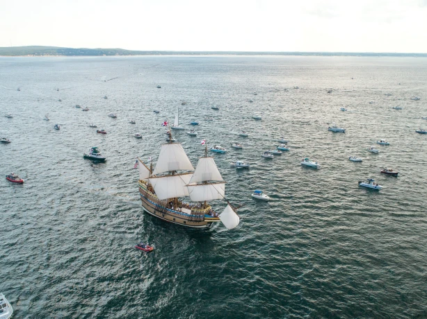 USA New England Massachusetts Plymouth Mayflower II