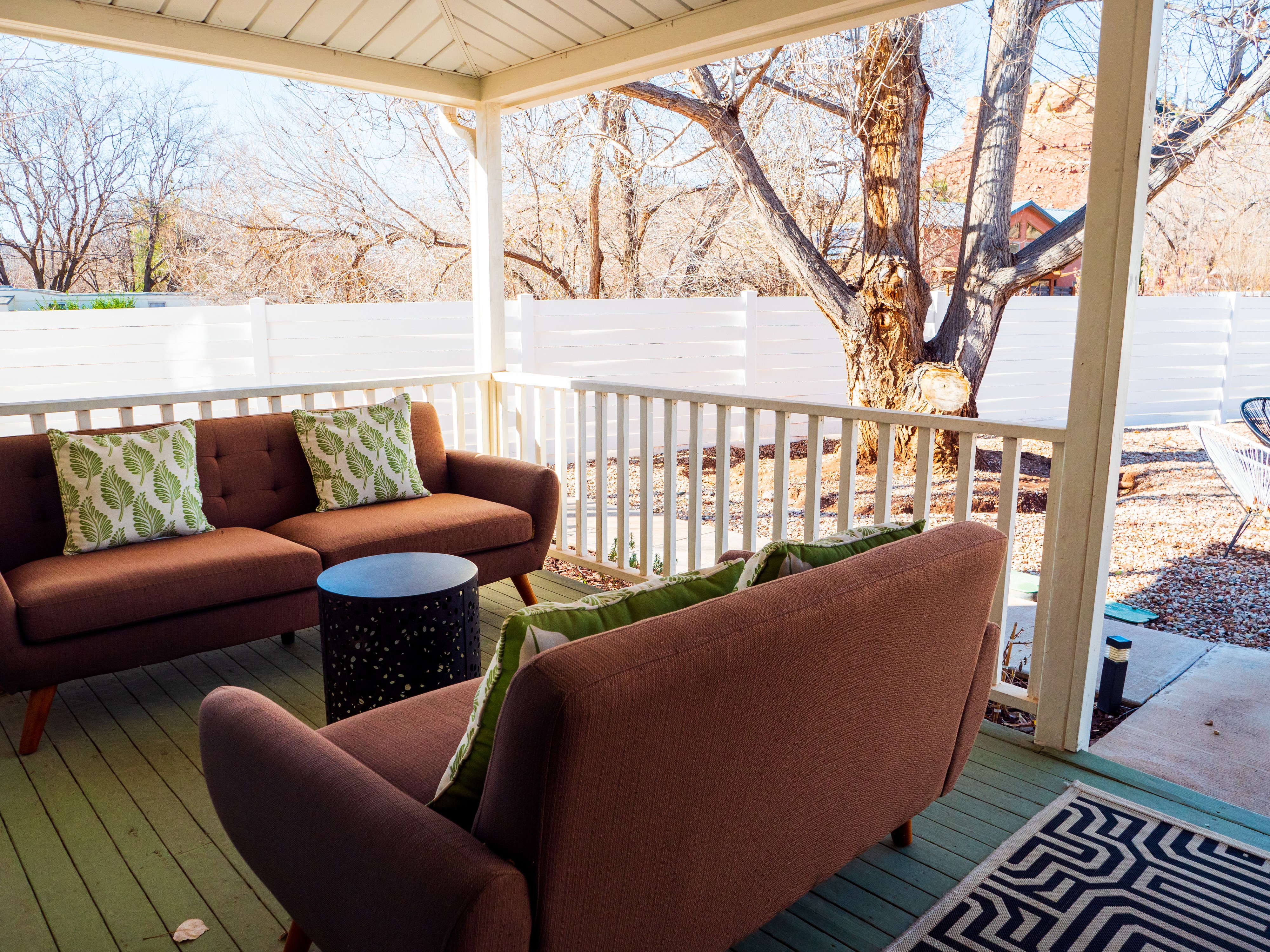 USA Utah Zion Ferienhaus Terrasse