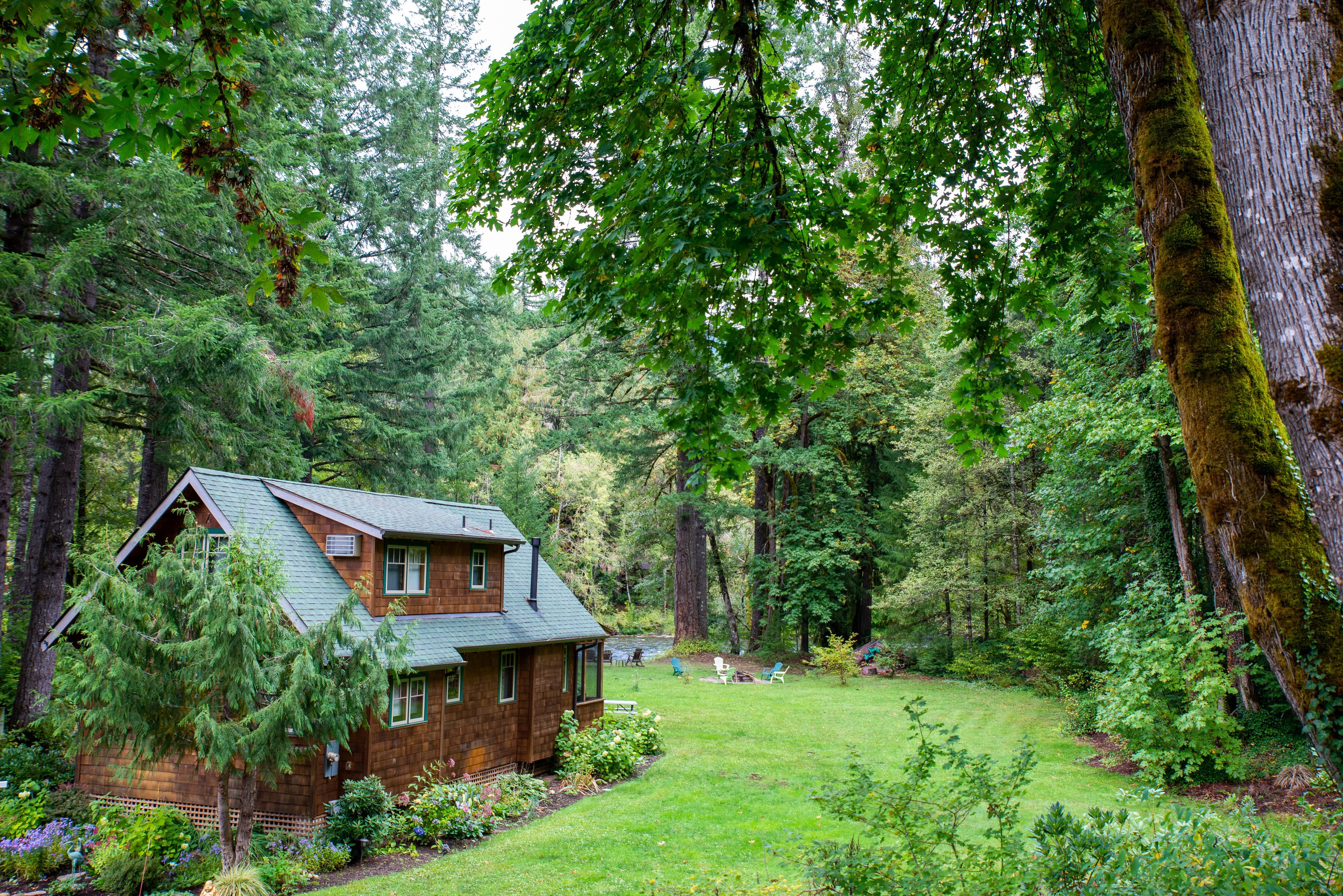 USA Unterkunft Historic Log Cabin Bend