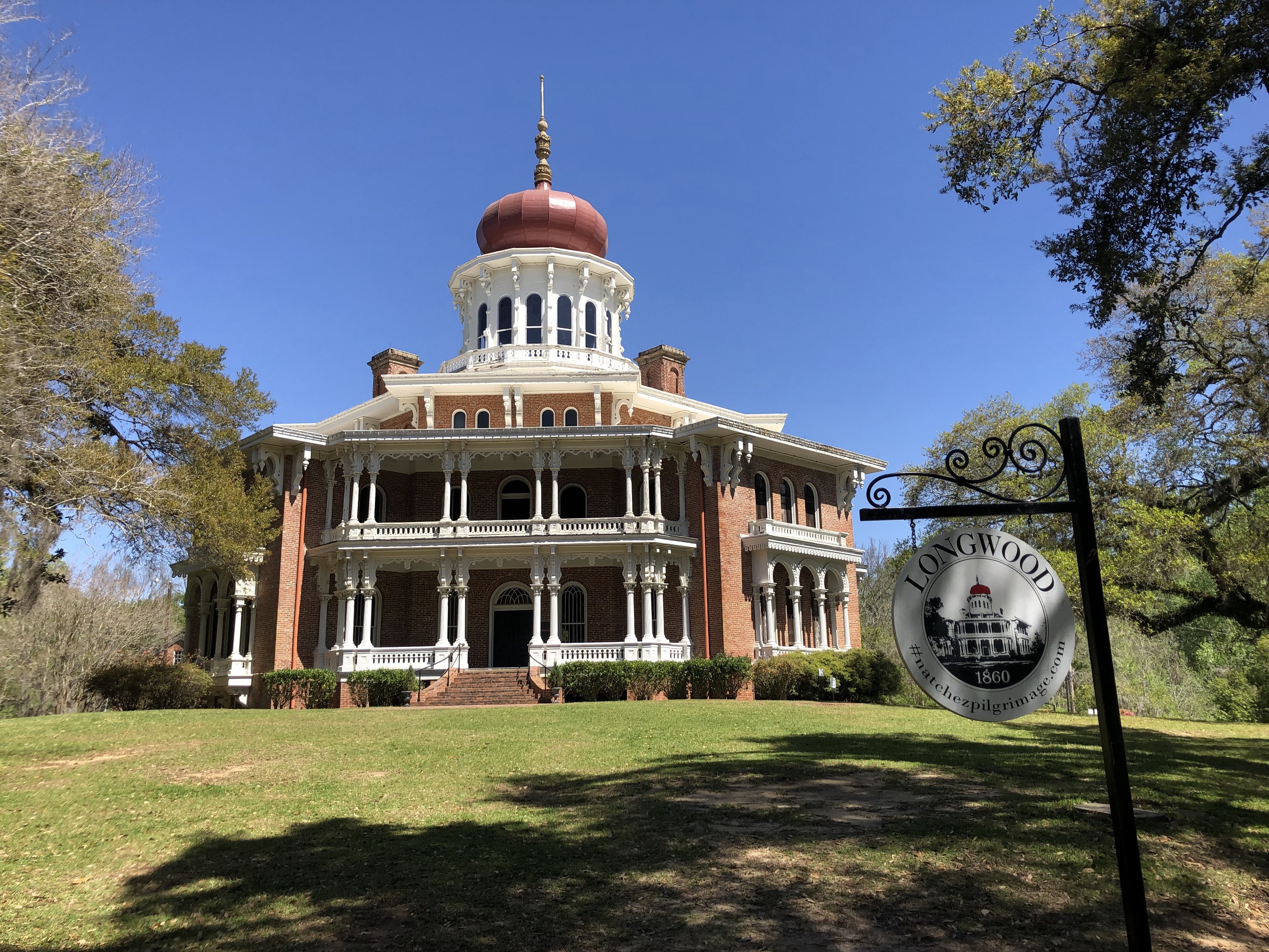 US Mississippi Natchez Longwood Historic antebellum outside2