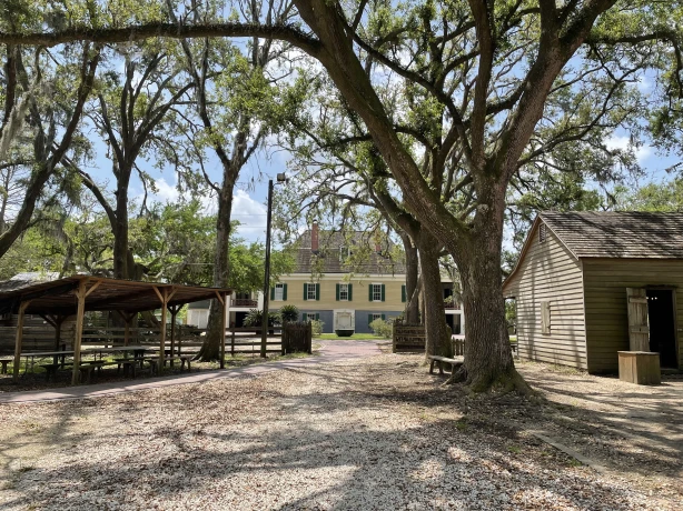 US Louisiana Destrehan Plantation outside
